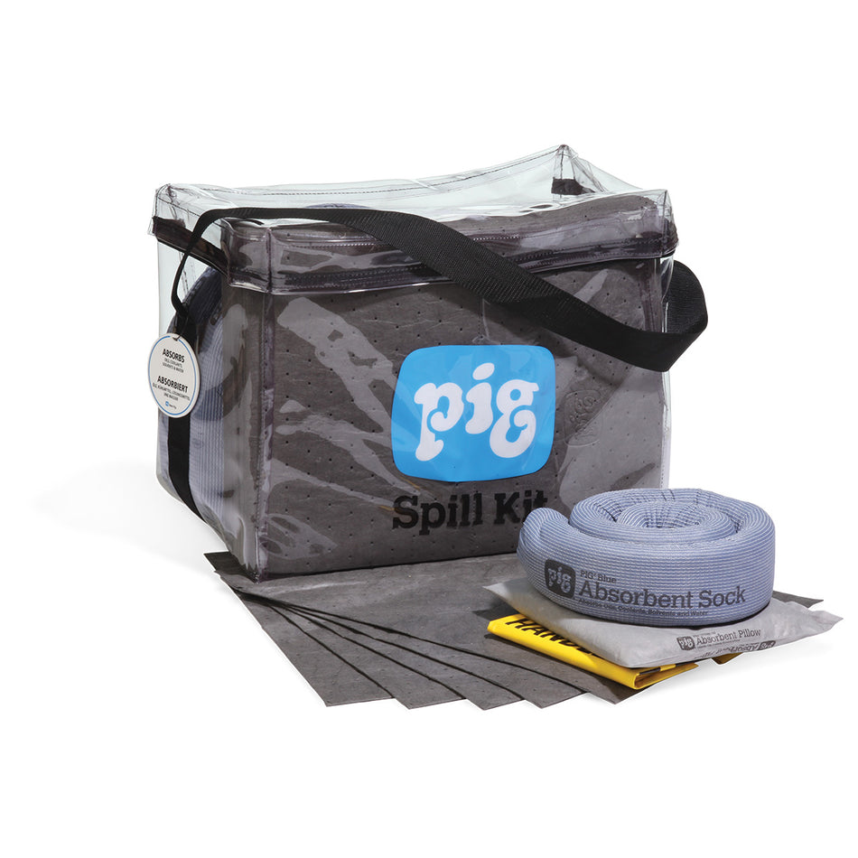 Spill kit doorzichtige tas - universeel