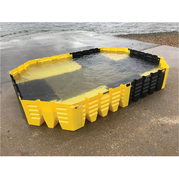 Snel inzetbare barrière voor overstromingsbescherming