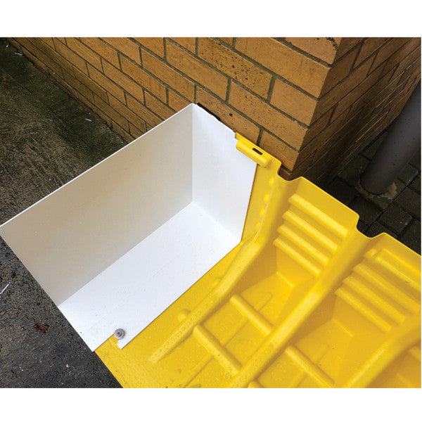 Waterkering rondom deur of gebouw bij wateroverlast