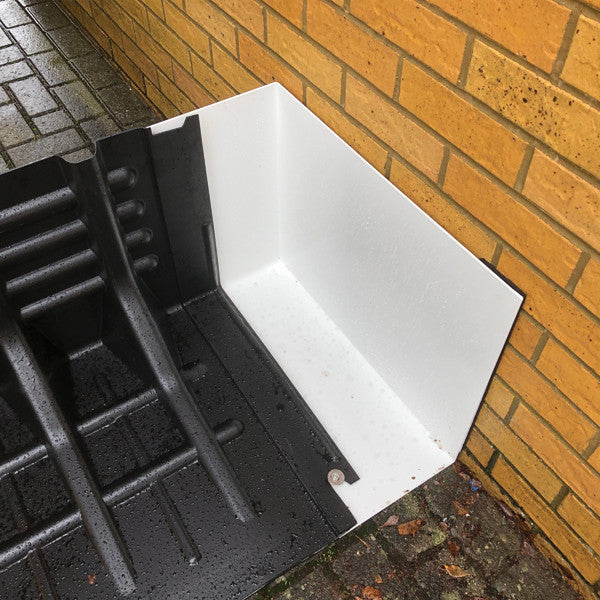 Flexibele waterbarrière ter vervanging van zandzakken