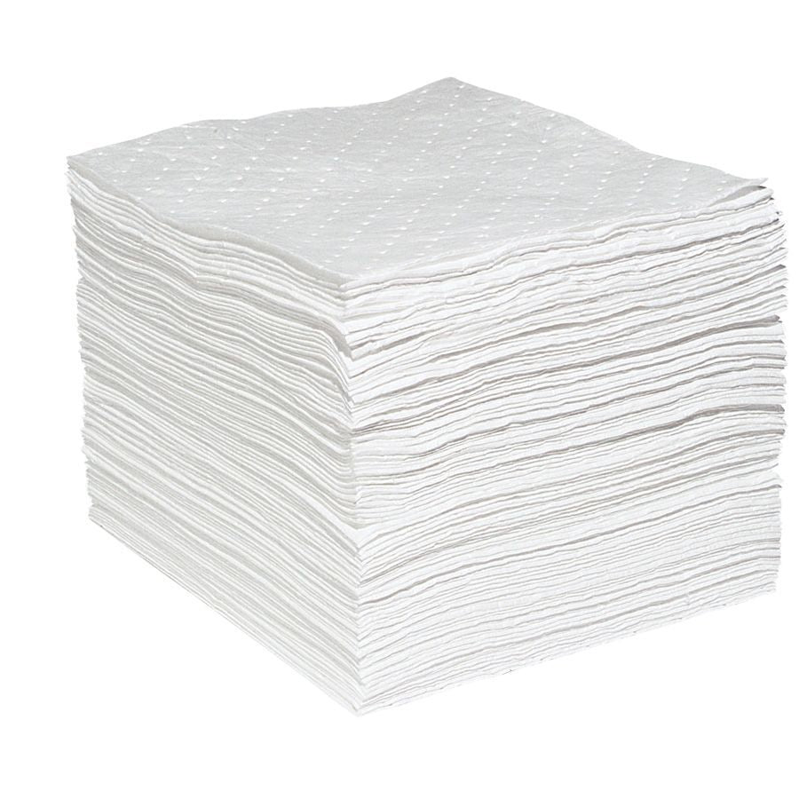 Stapel schone witte olie absorberende doeken