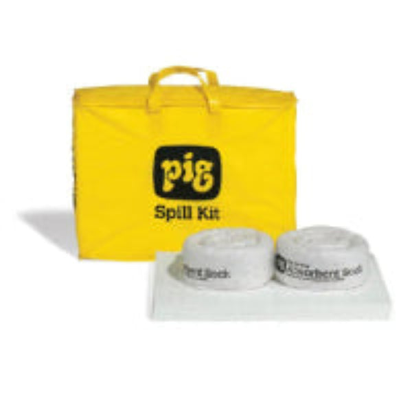 Gele tas gevuld met oil only absorptie materiaal, absorptieshop