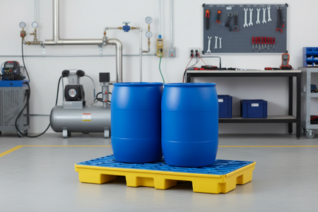 Laag profiel vloerelement voor vatopslag en vloeistofopvang