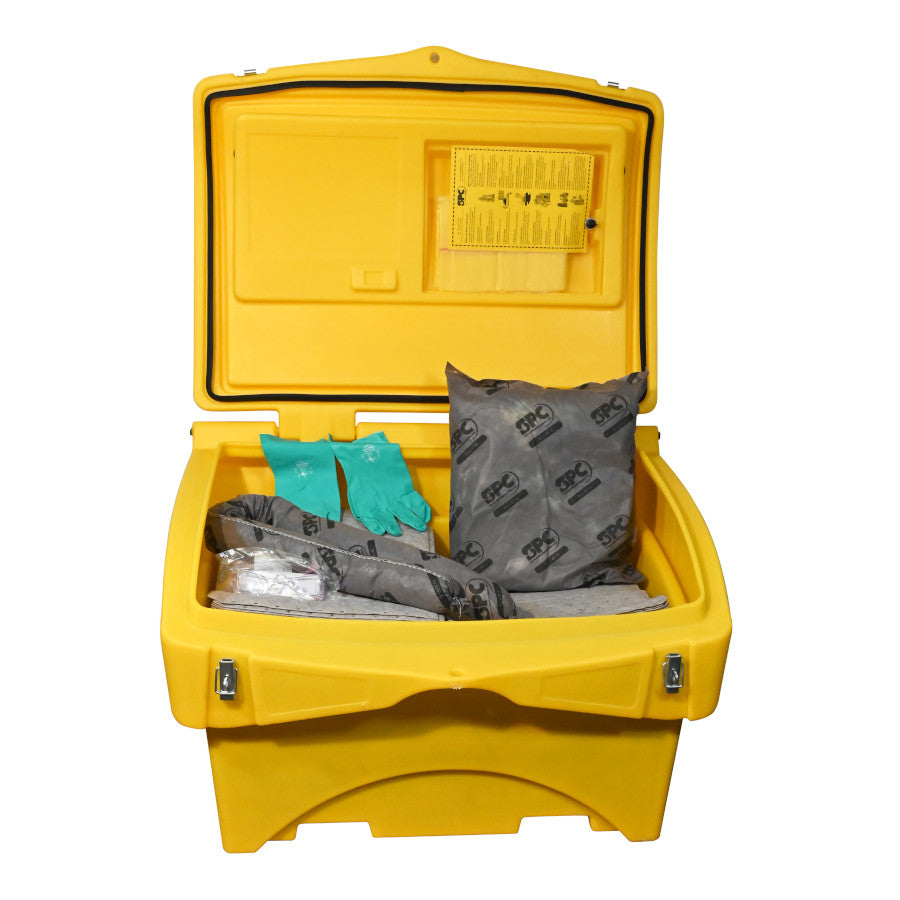 Container For Spill Kit Spill Kit Containers voor Buitenopslag en Overslag - Absorptieshop