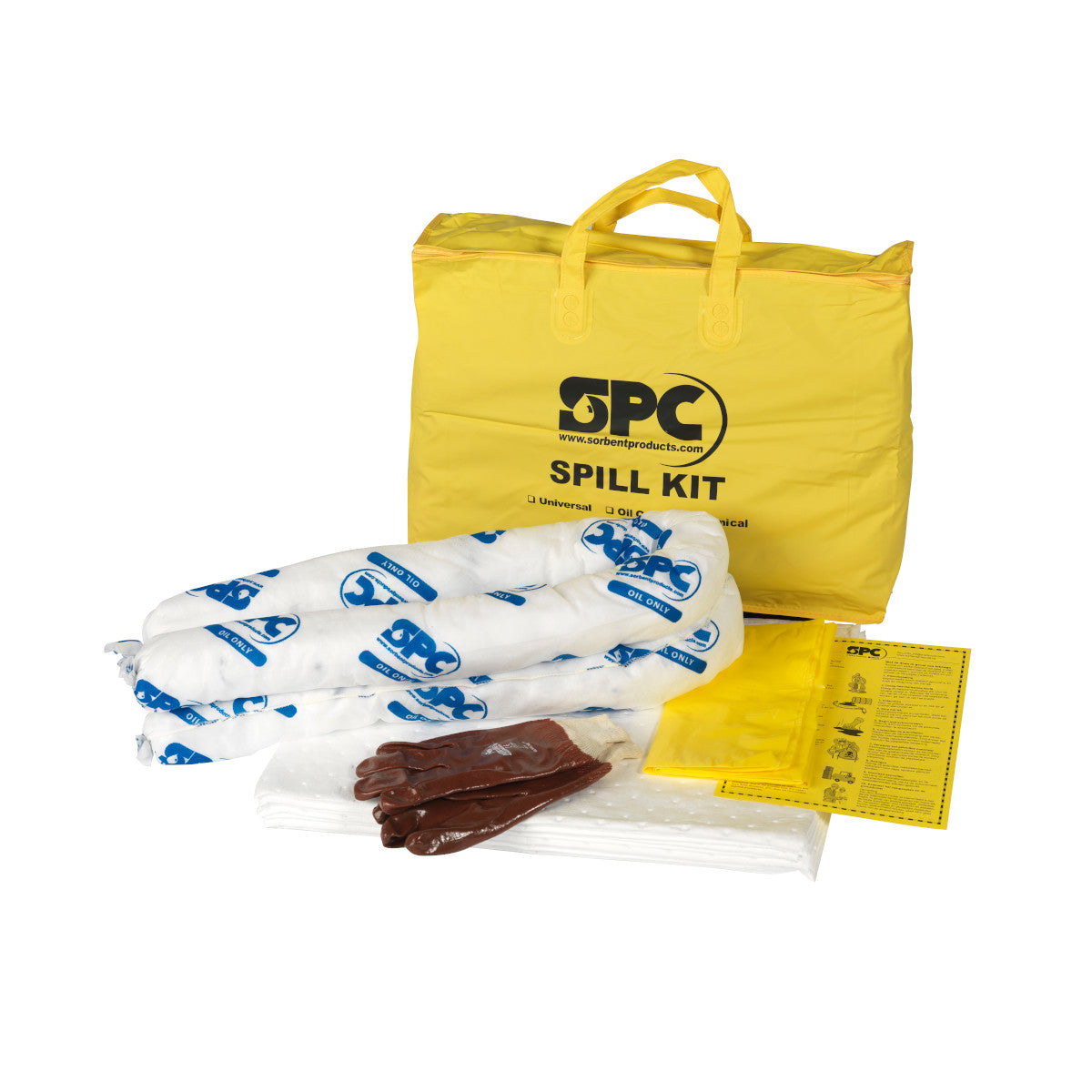 Spill Kit Yellow bag - Oil only – Absorptieshop